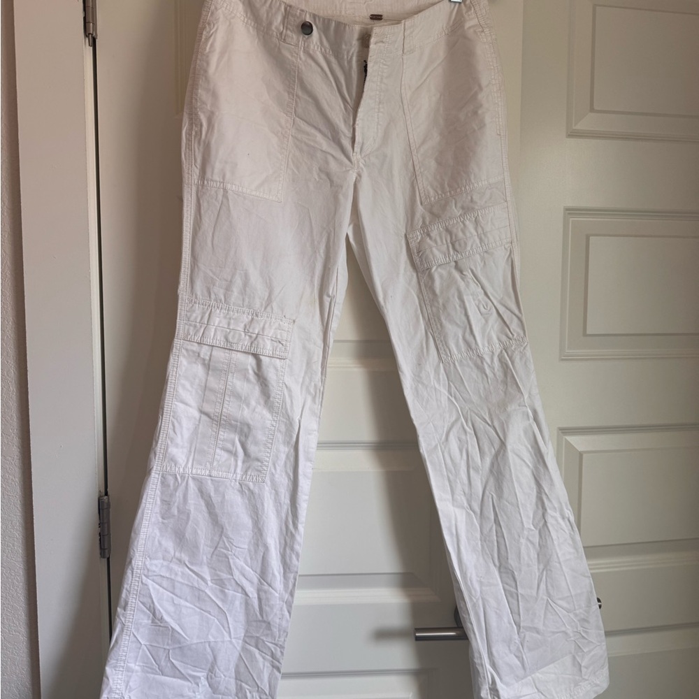 White Cargo Pants